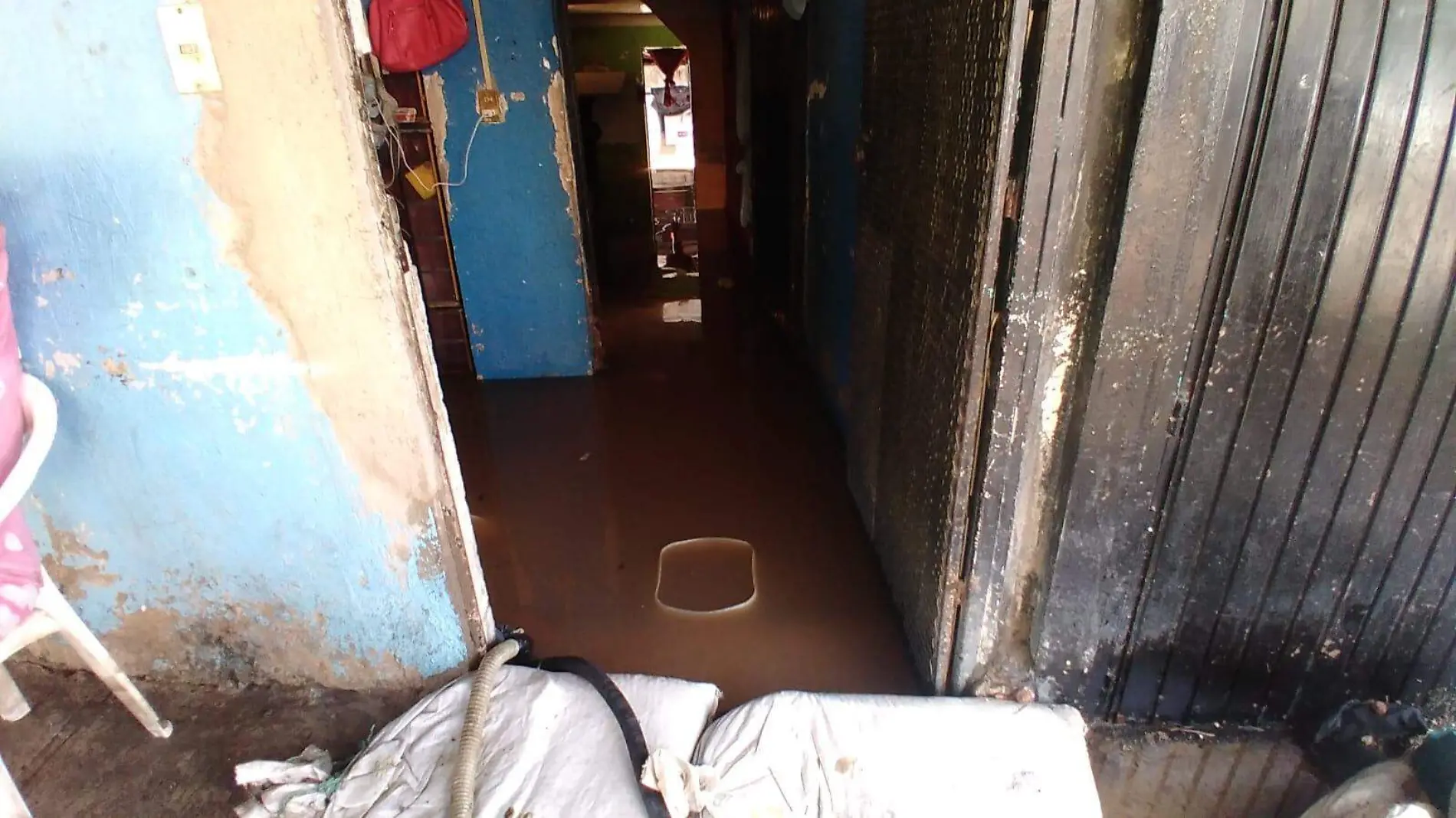 Casas inundadas en Tlaquepaque